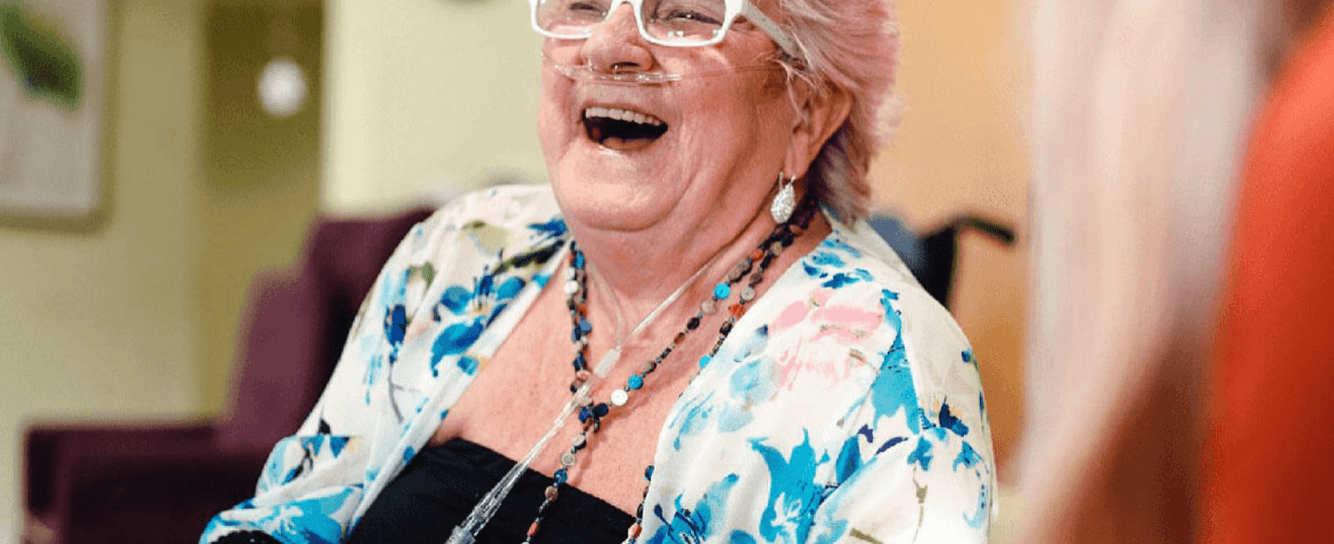 Female patient receiving oxygen therapy